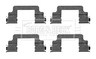 BORG & BECK Lisakomplekt, ketaspiduriklotsid BBK1412